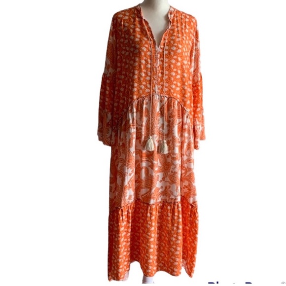 EUC Floral Bohemian Maxi Dress - Picture 3 of 6